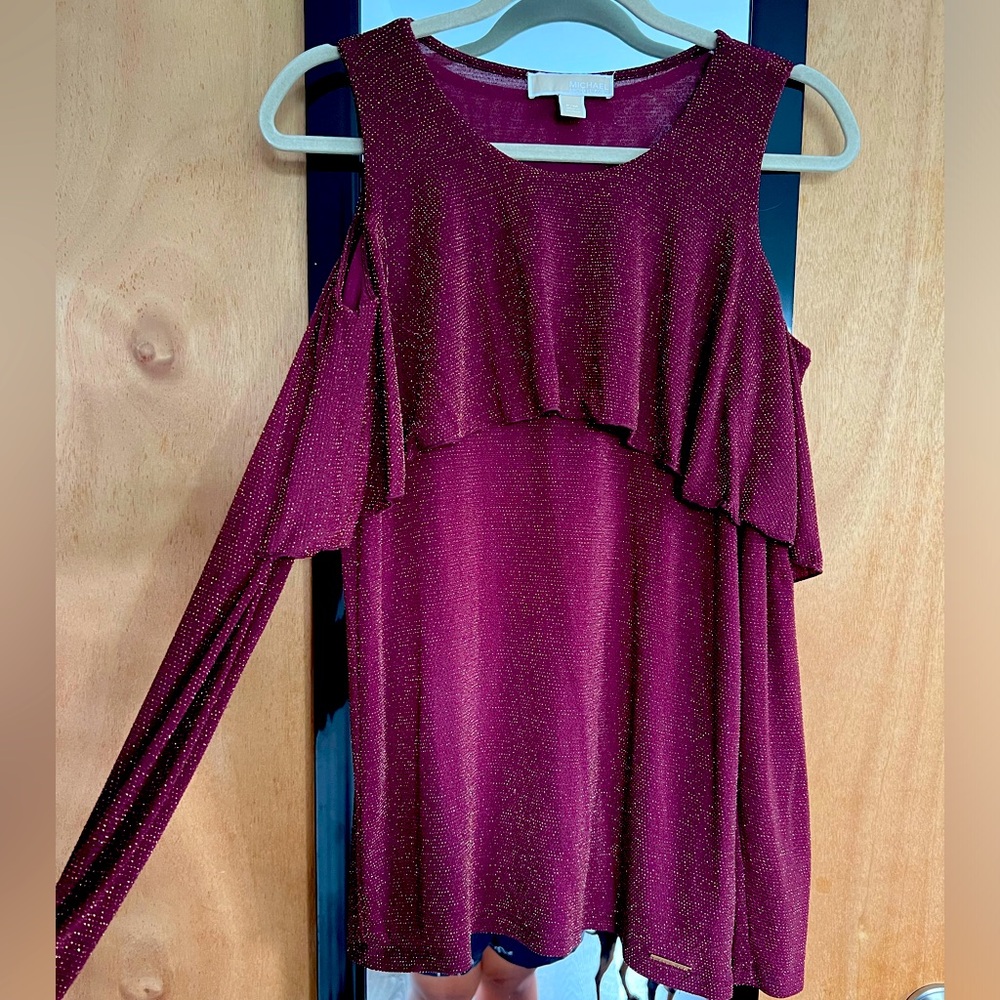 Michael Kors Burgundy top